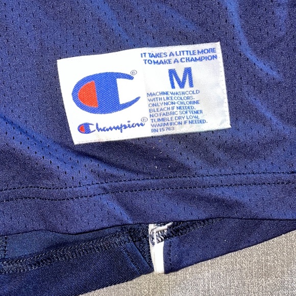 Champion Touchdown Football Game Jersey Navy/White - Picture 2 of 6